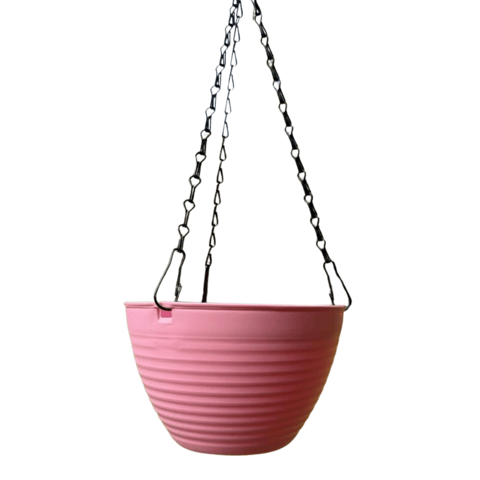 7 Inch Candyblush Pink Premium Zylo Hanging Plastic Basket