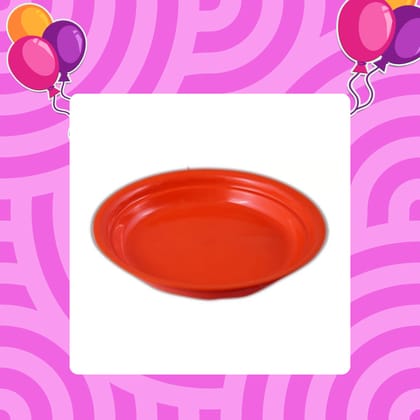 Free Gift - 5 Inch Terracotta Red Premium Round Trays - To keep under the Pots - Flash Sale