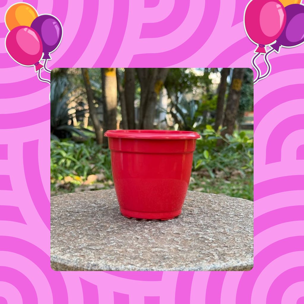 Free Gift - 3 Inch Ruby Red Elora Premium Plastic Planter - Flash Sale Free Gift - 3 Inch Ruby Red Elora Premium Plastic Planter - Flash Sale