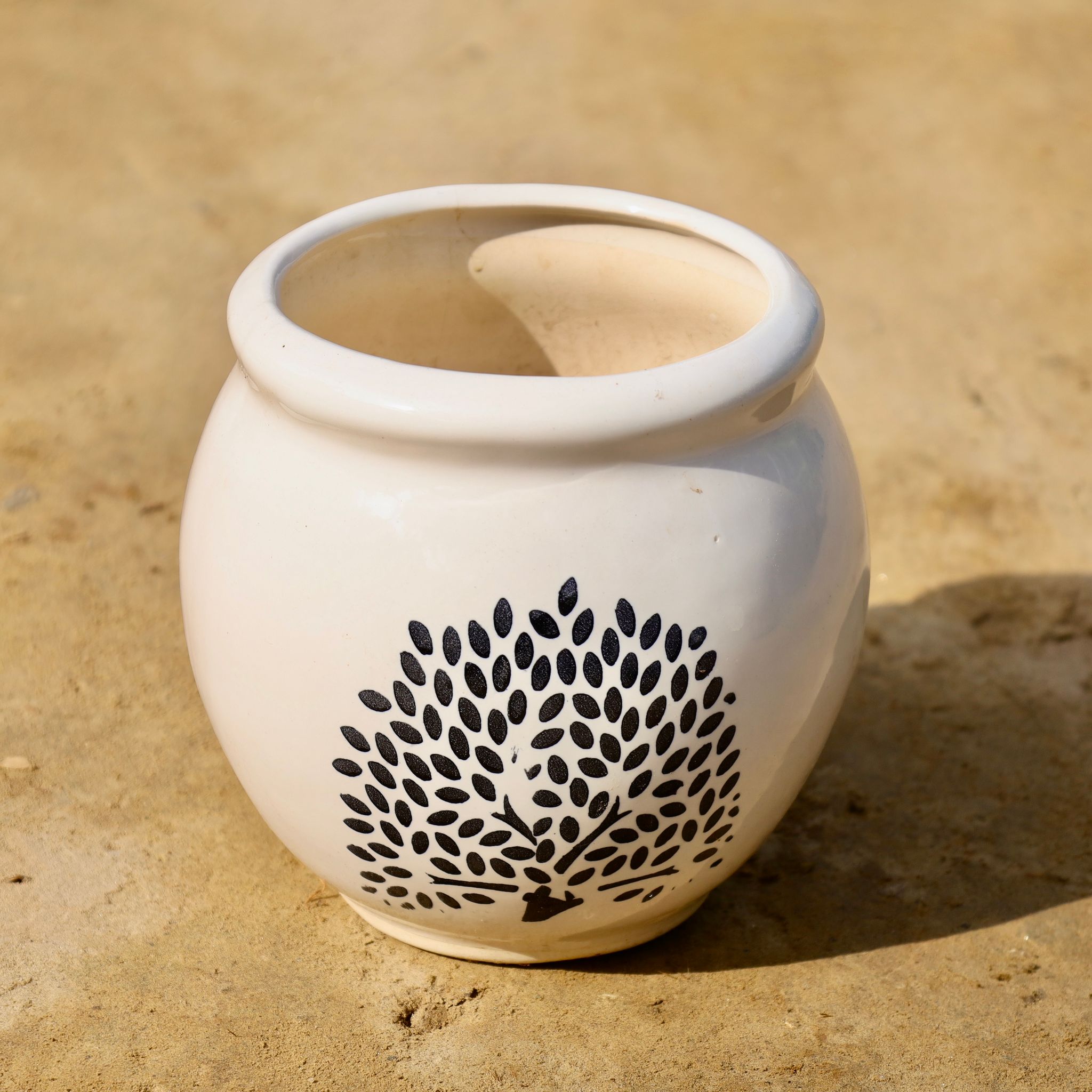 6 inch Matka Ceramic Pot (any colour & design)