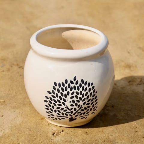 8 inch Matka Ceramic Pot (any colour & design)