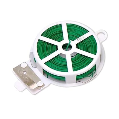 Buy Twist Tie Wire - Pack of 1 | 50m Long | Build in Cutter | High Quality Material | Ideal for Plants Support | Easy To Use | Versatile Usage Online | Urvann.com