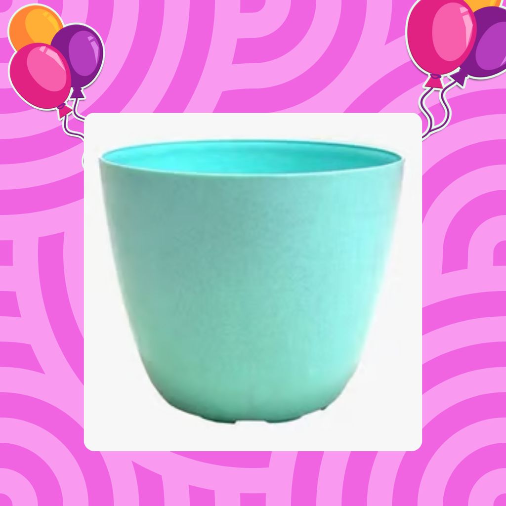 Free Gift - 4 Inch Blue Marble Premium Orchid Round Plastic Pot - Flash Sale