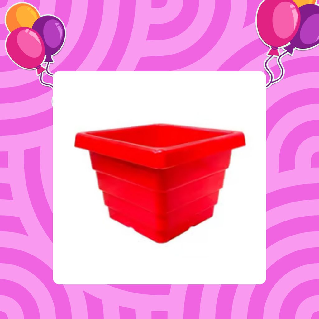 Free Gift - 4 Inch Red Premium Orchid Square Plastic Pot - Flash Sale