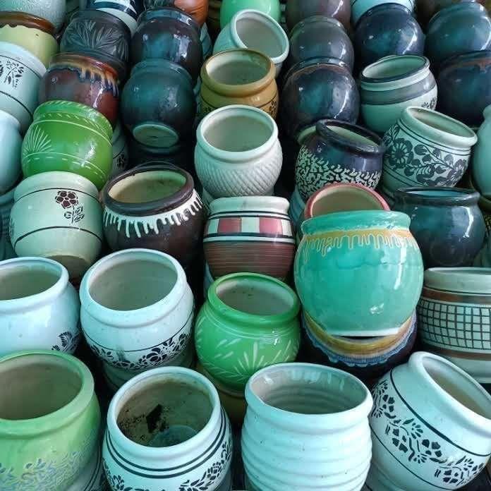 5 Inch Matki Designer Ceramic Pot (any colour & design) 5 Inch Matki Designer Ceramic Pot (any colour & design)