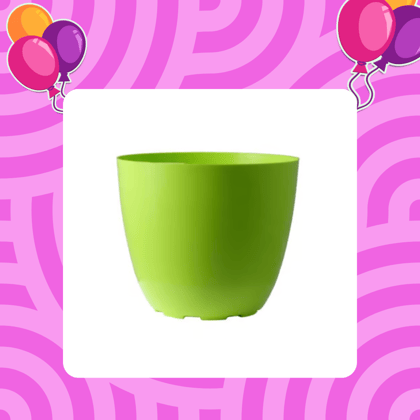 Free Gift - 4 Inch Green Premium Orchid Round Plastic Pot - Flash Sale