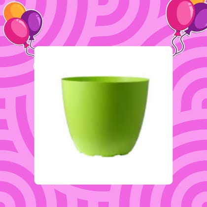 Free Gift - 4 Inch Green Premium Orchid Round Plastic Pot - Flash Sale