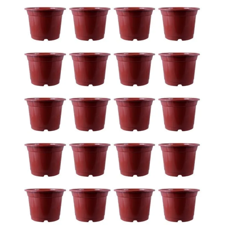 Set of 20 - 5 Inch Red Nursery Pot