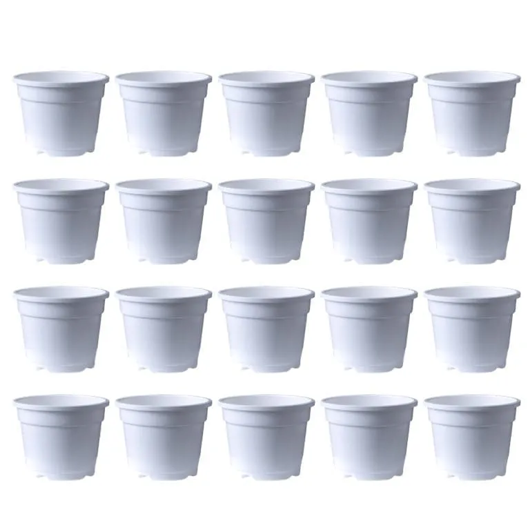 Set of 20 - 12 inch White Nursery Pot