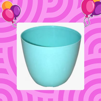 Free Gift - 4 Inch Blue Marble Premium Orchid Round Plastic Pot - Flash Sale