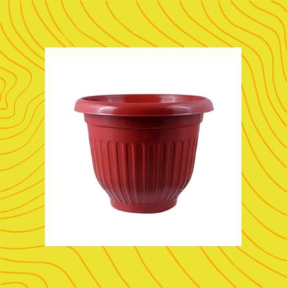 Free Gift - 8 Inch Terracotta Red Olive Plastic Pot - Flash Sale
