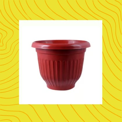 Free Gift - 8 Inch Terracotta Red Olive Plastic Pot - Flash Sale
