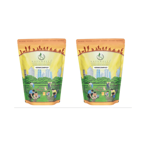 Set of 2 - Vermicompost - 1 Kg - Enhances soil fertility and plant growth