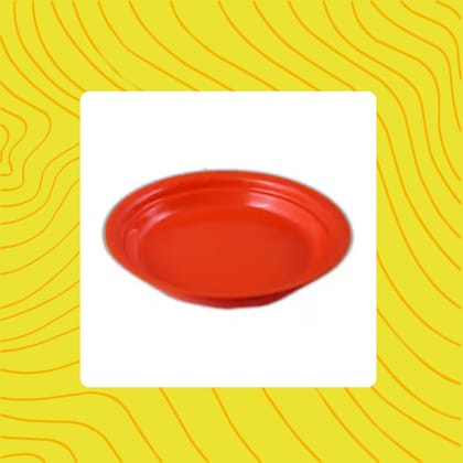 Free Gift - 5 Inch Terracotta Red Premium Round Trays - To keep under the Pots - Flash Sale