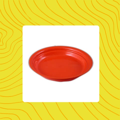 Free Gift - 5 Inch Terracotta Red Premium Round Trays - To keep under the Pots - Flash Sale