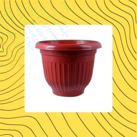 Free Gift - 8 Inch Terracotta Red Olive Plastic Pot - Flash Sale
