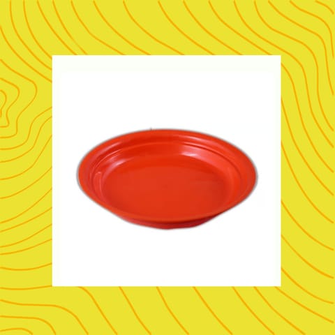Free Gift - 5 Inch Terracotta Red Premium Round Trays - To keep under the Pots - Flash Sale