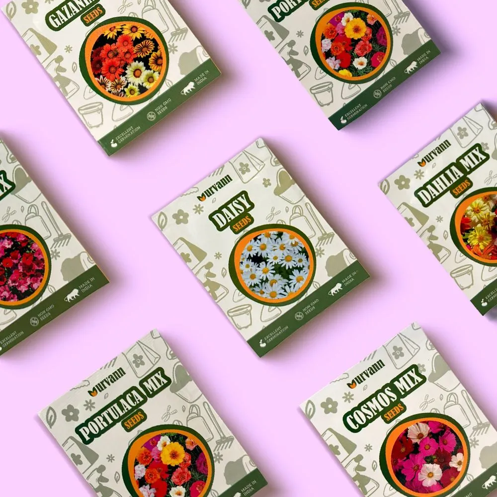 Set of 12 - Assorted Flower Seeds - GMO Free | Excellent Germination | Easy to Grow | Vibrant Blooms