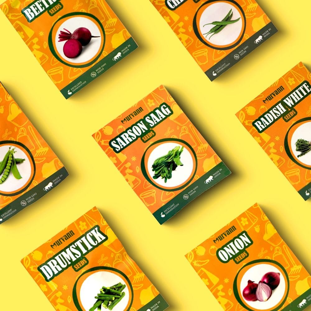 Set of 12 - Assorted Vegetable Seeds - GMO Free | Excellent Germination | Easy to Grow | Disease Resistance