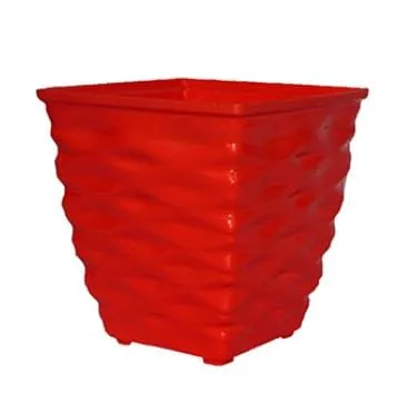 4 Inch Red Gem Bright Mini Premium Plastic Planter