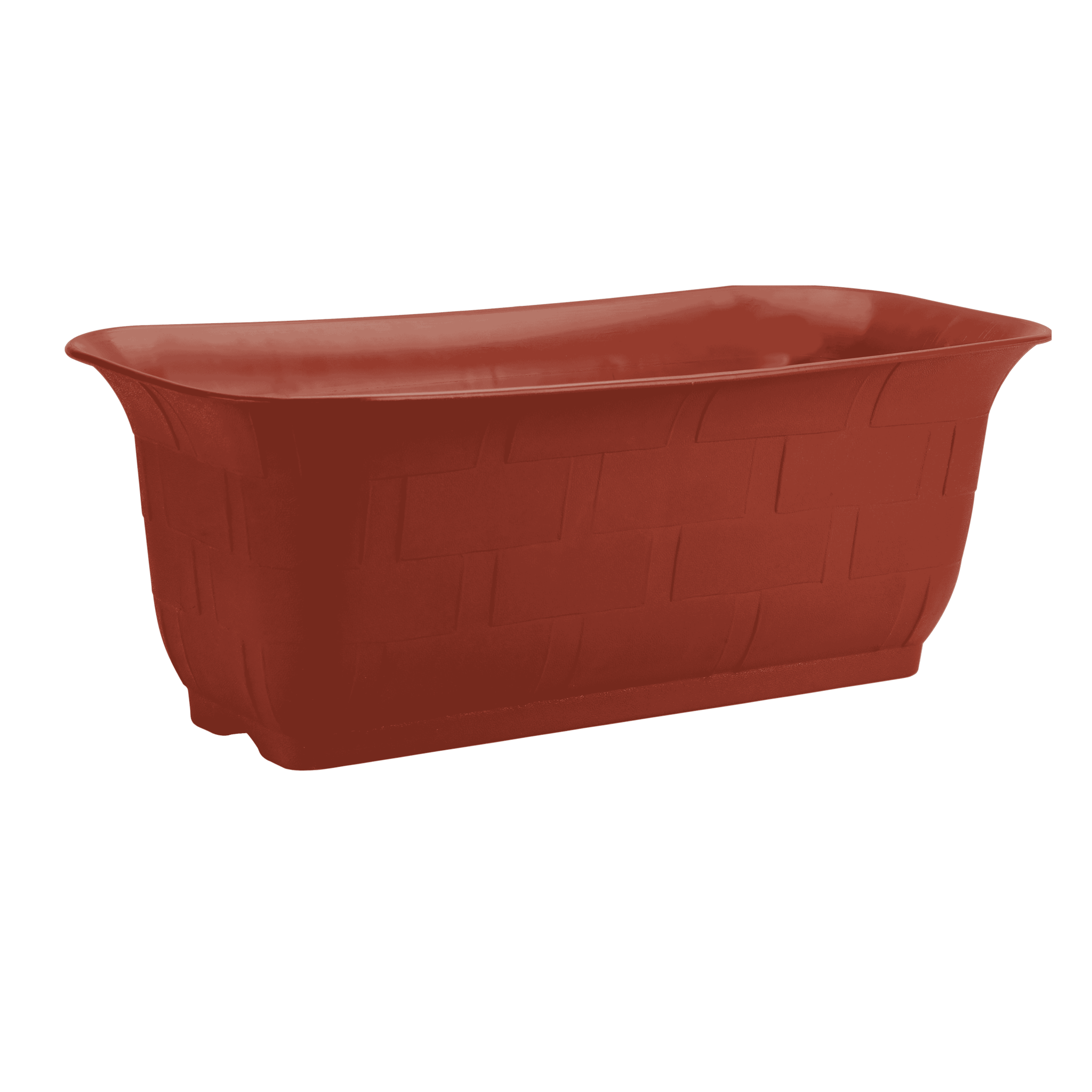 14 Inch Terracotta Red Jupiter Vista Premium Plastic Planter