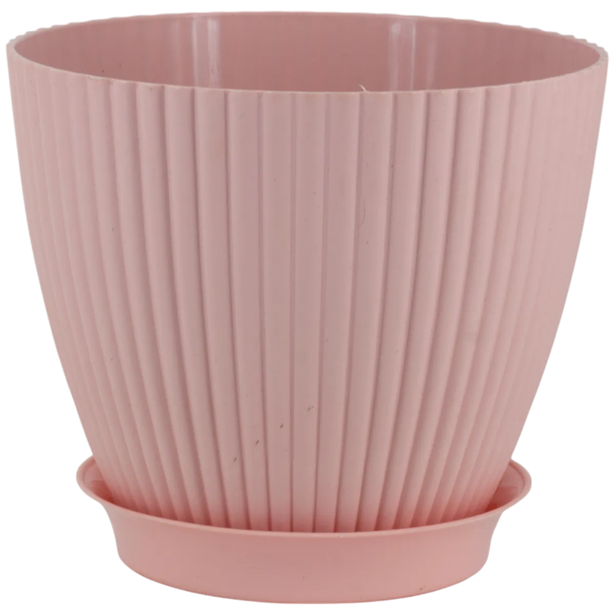 7 Inch Pink Royal Circle Set Premium Plastic Planter
