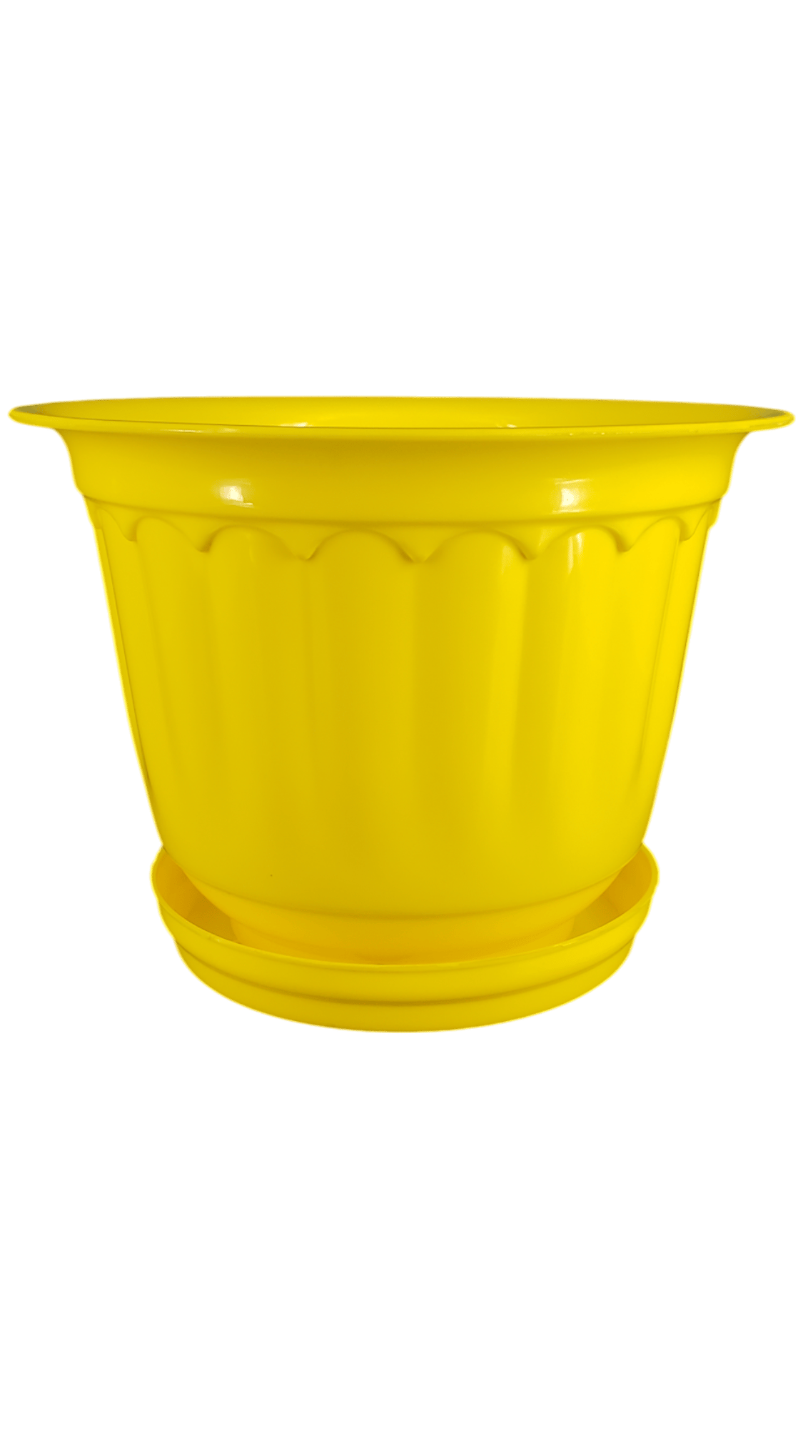 8 Inch Yellow Jasmine Guardian Premium Plastic Planter