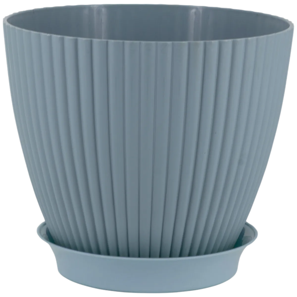 7 Inch Blue Royal Circle Set Premium Plastic Planter