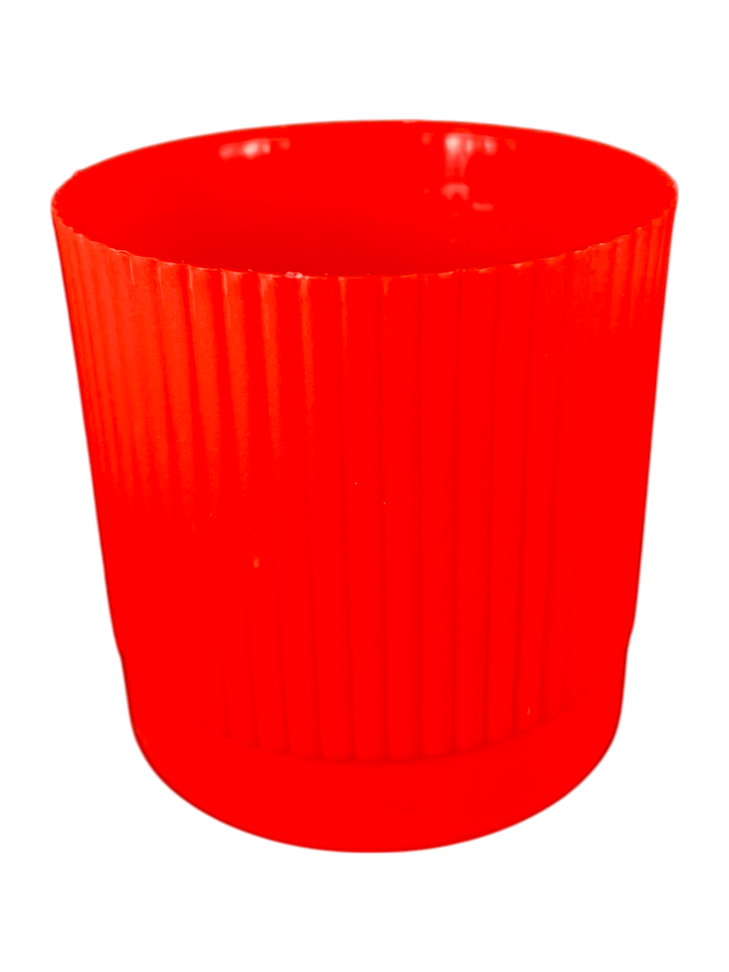 4 Inch Red Petite Charm Premium Plastic Planter