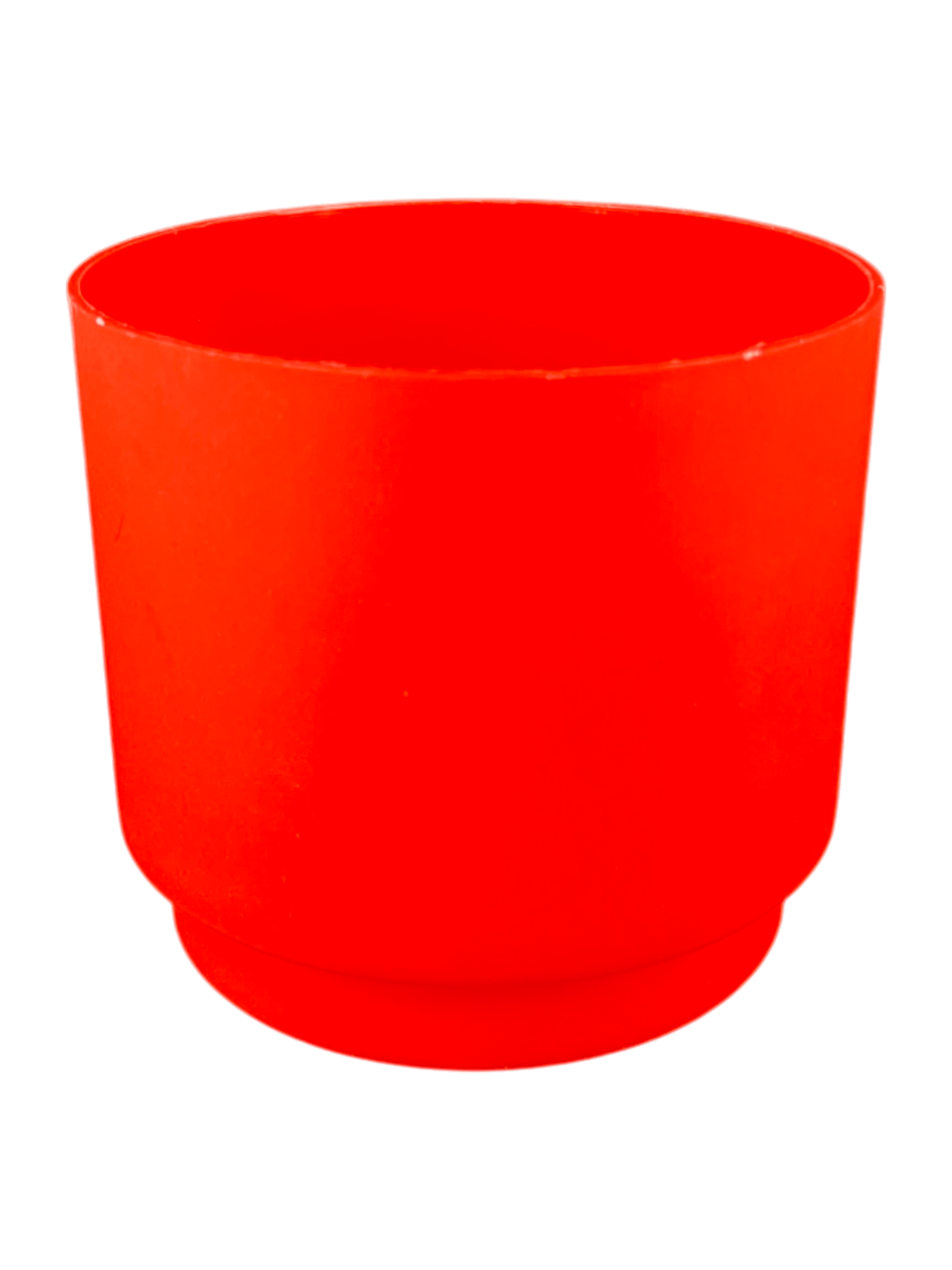 4 Inch Red Velora Premium Plastic Planter