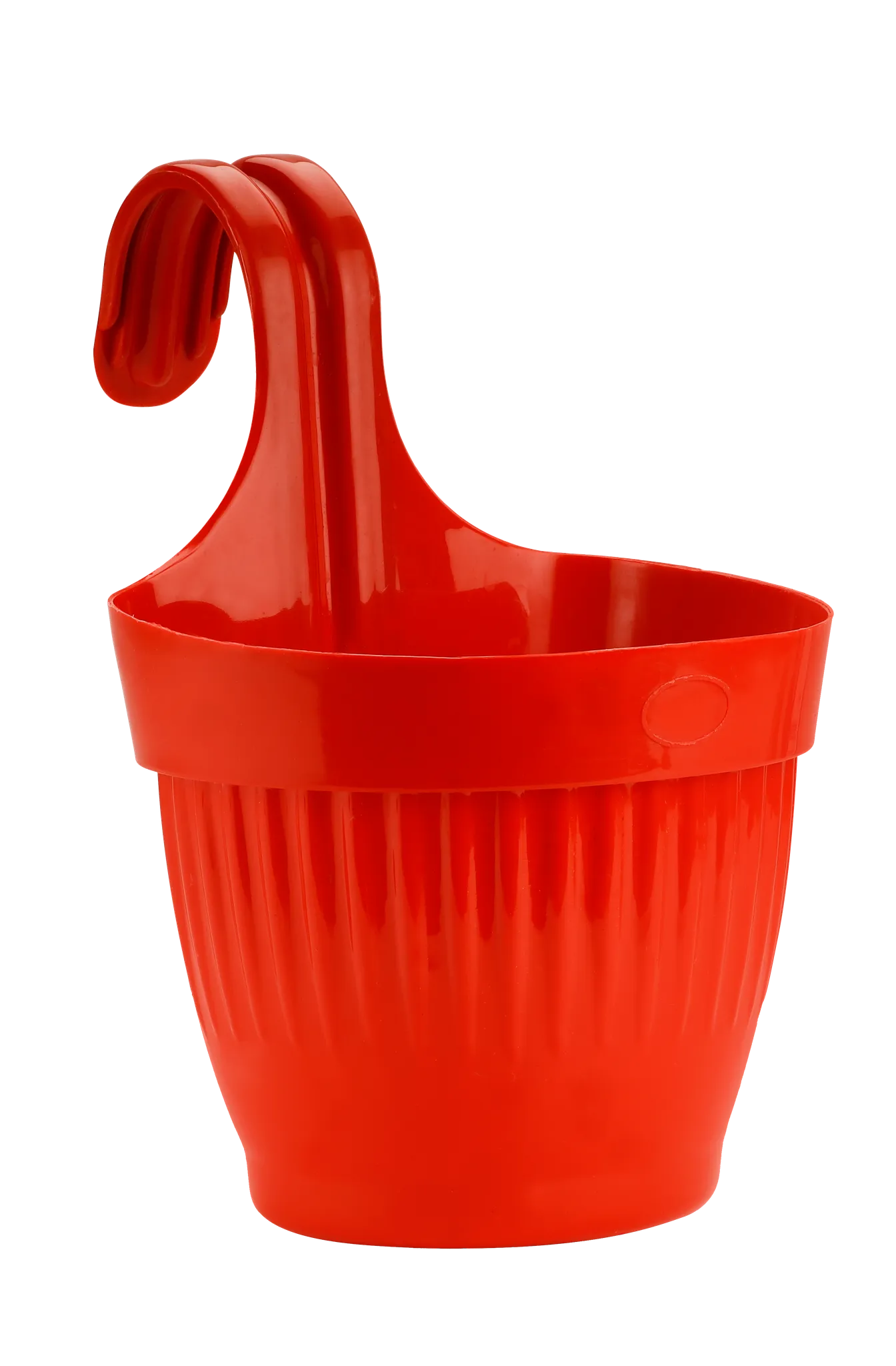 7 Inch Red Euro Premium Plastic Planter