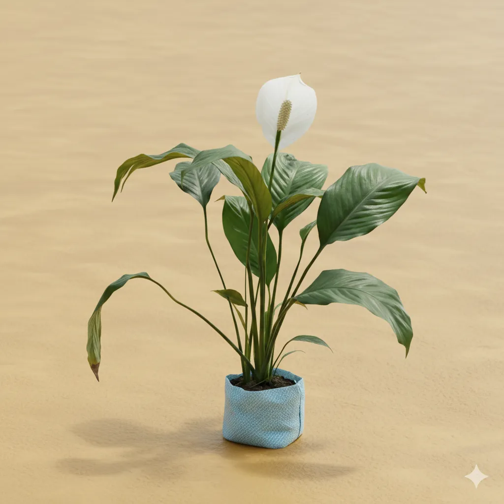 Peace Lily (any colour) in 8 Inch Nursery Bag
