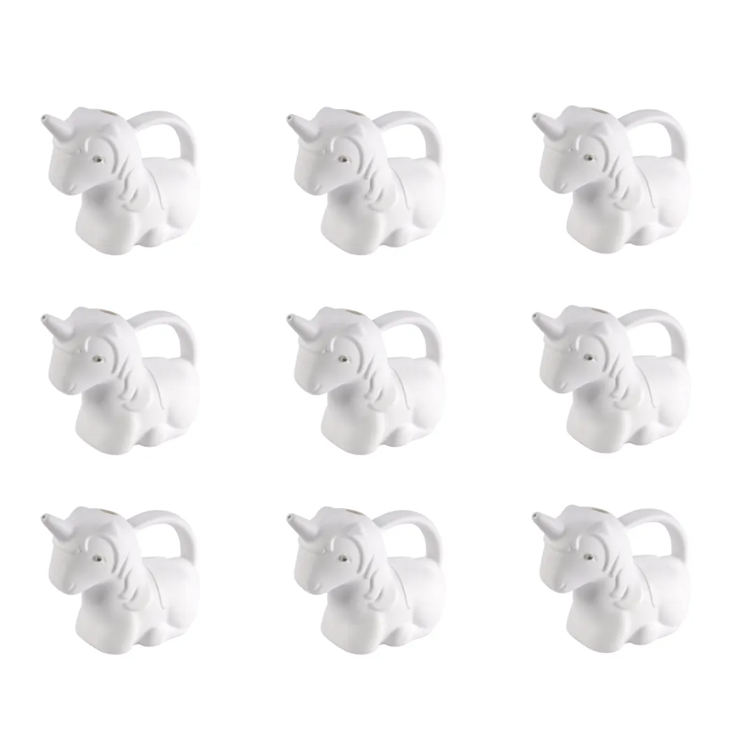 Set of 4 - 2 Ltr White Magic Mist Watering Can