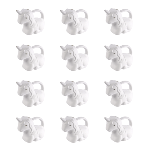 Set of 5 - 2 Ltr White Magic Mist Watering Can