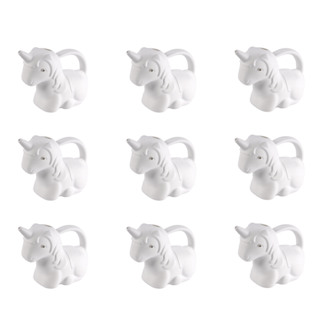 Set of 9 - 2 Ltr White Magic Mist Watering Can