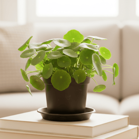 Brahmi Dollar / Pennywort / Coin Plant in 4 Inch Nursery Pot With Tray