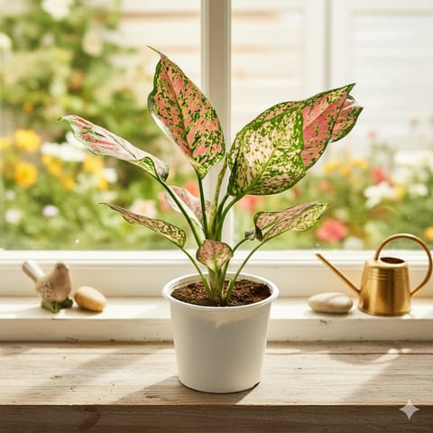 Aglaonema Valentine Pink in 6 Inch Nursery Pot