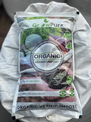 Grow Pure Organic Vermicompost for plants growth - 2 KG