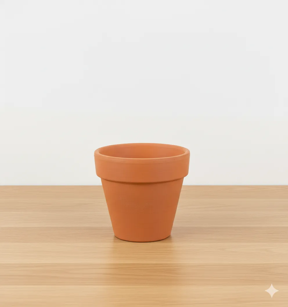 2.5 inch Dhara Maati Pot - Handcrafted Minimal Rustic Charm