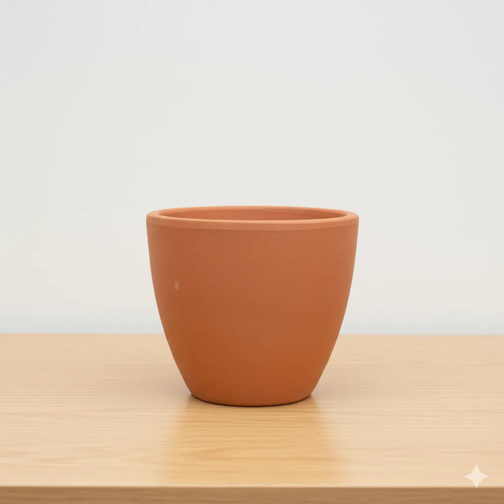 4 inch Shilp Maati Pot - Chic Small Pot for Decor Corners