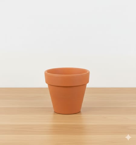 4 inch Dhara Maati Pot - Classic Minimal Handcrafted Form