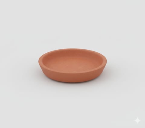 4 inch Aranya Maati Tray - Earthy Tone & Artisan Texture