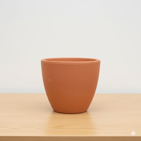 4 inch Shilp Maati Pot - Chic Small Pot for Decor Corners