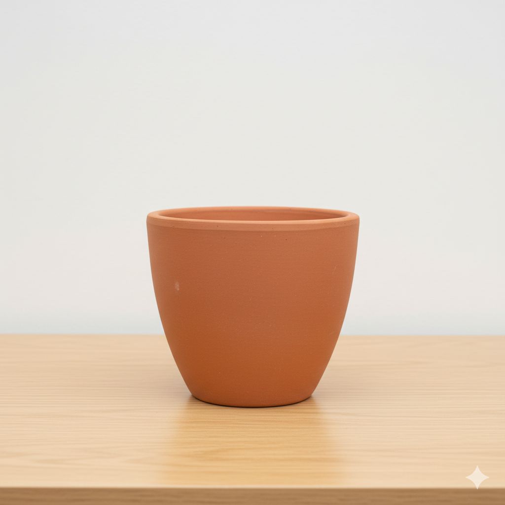4 inch Shilp Maati Pot - Chic Small Pot for Decor Corners