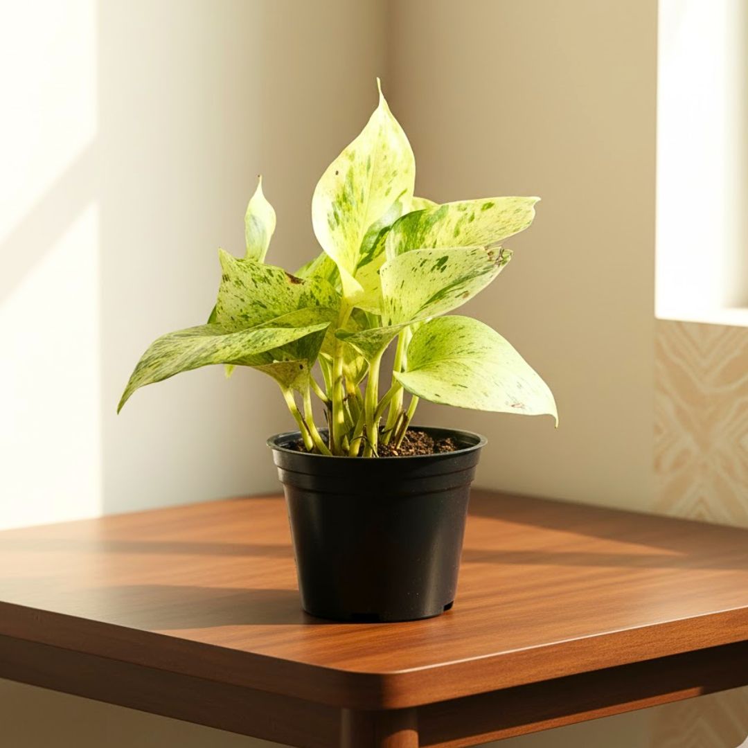 Money Plant White in 4 Inch Nursery Pot