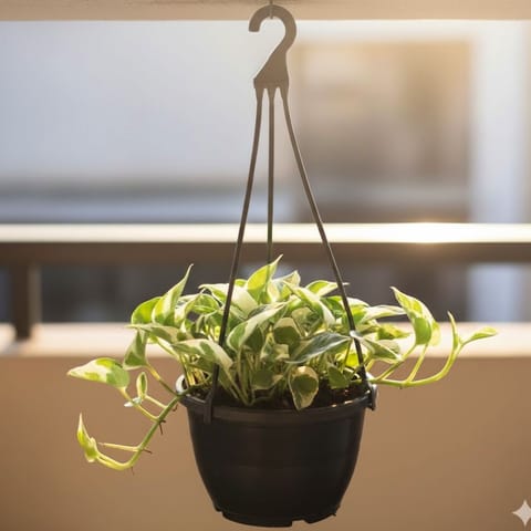 Money Plant N'Joy in 6 Inch Hanging Basket (any colour)