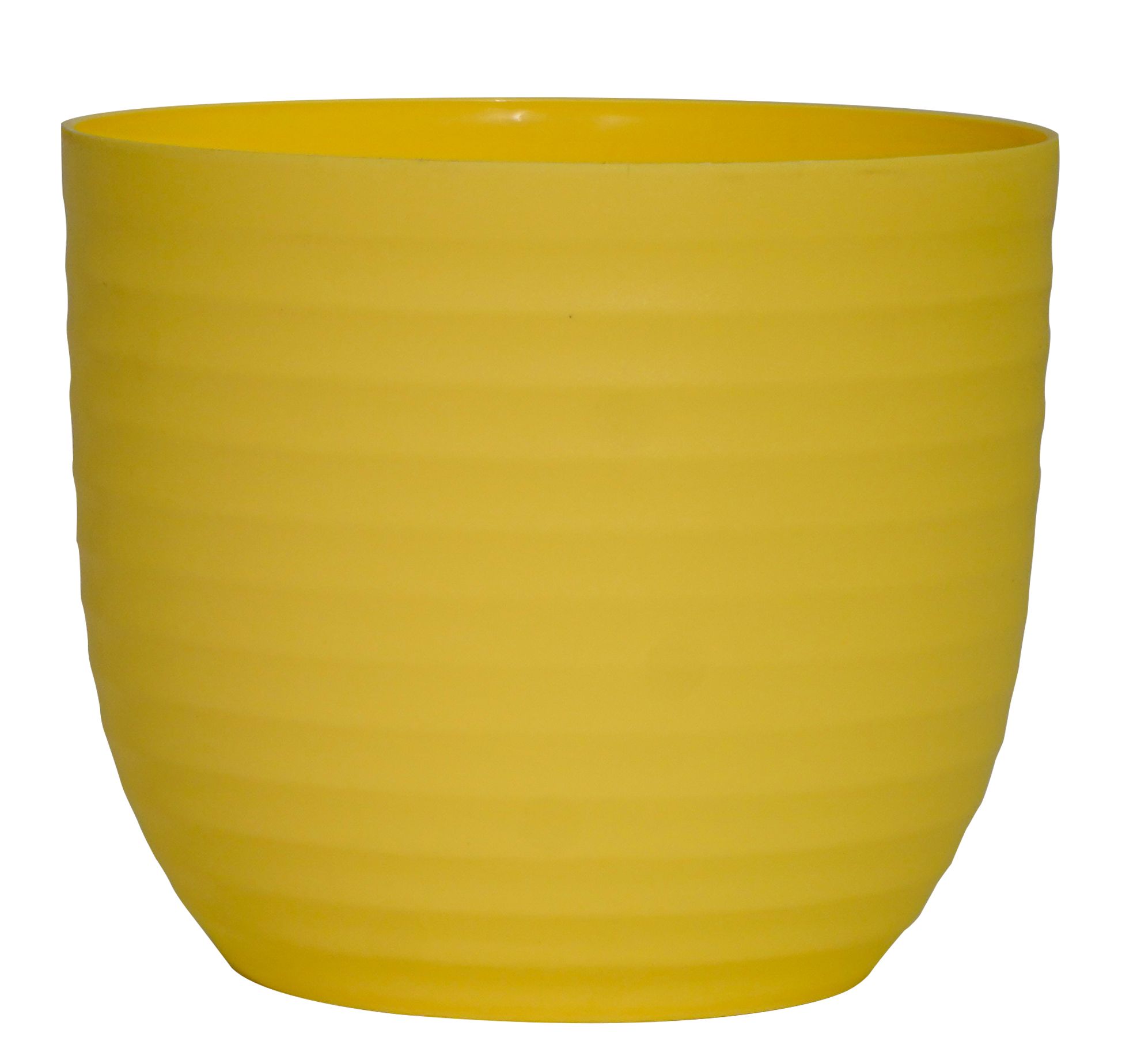 4 Inch Yellow Avora Premium Plastic Planter