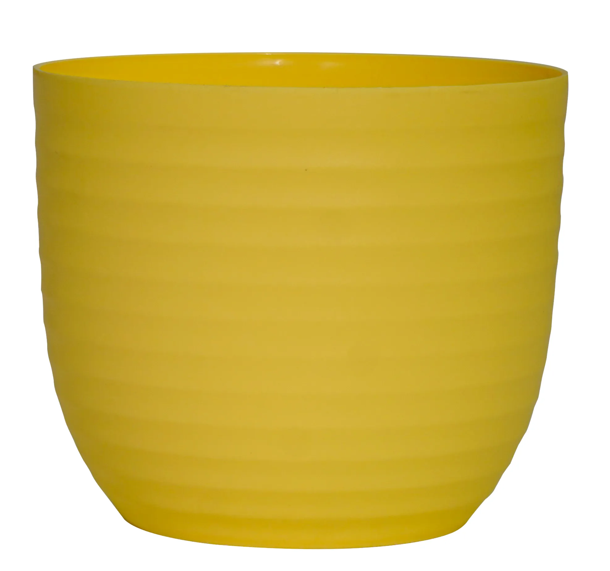 4 Inch Yellow Avora Premium Plastic Planter
