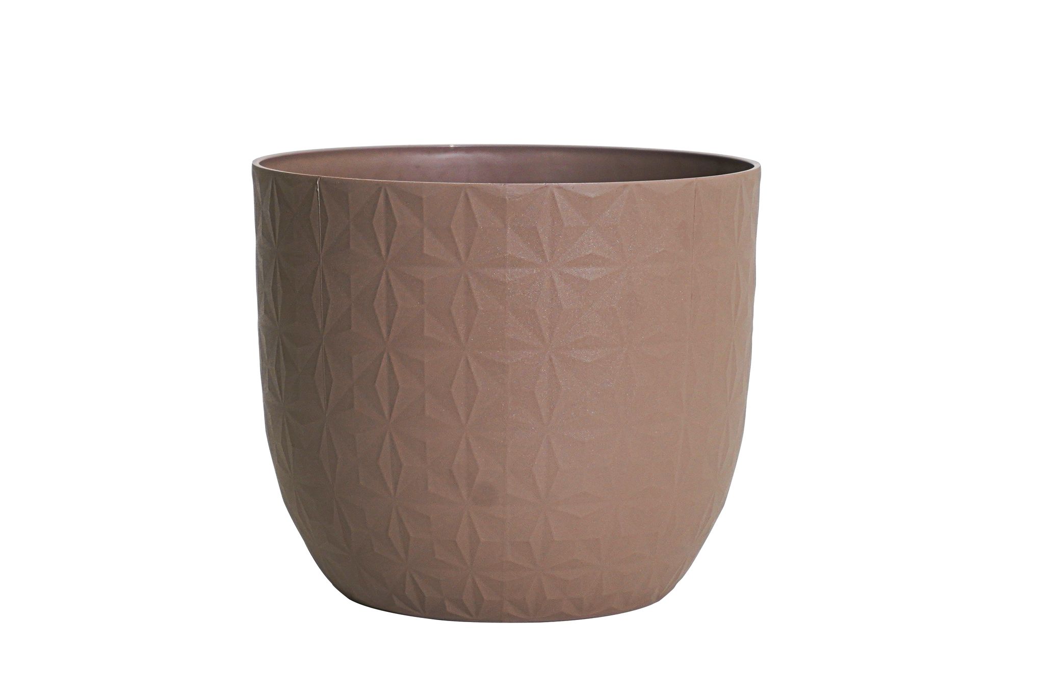 4 Inch Mocha Leafora Premium Plastic Planter