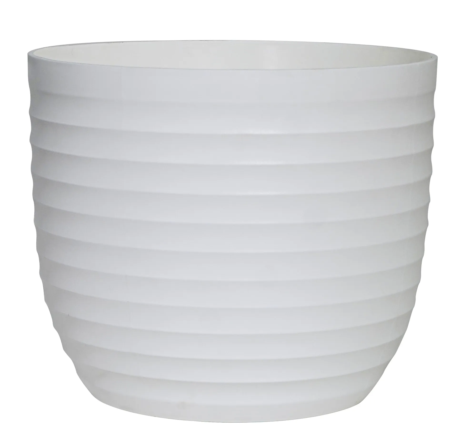4 Inch White Avora Premium Plastic Planter